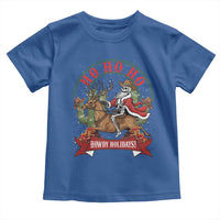 Funny Western Skeleton Cowboy Christmas Toddler T Shirt Howdy Holidays - Wonder Print Shop