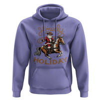 Black Santa Howdy Western Cowboy Hoodie Christmas Gift - Wonder Print Shop
