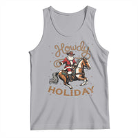 Black Santa Howdy Western Cowboy Tank Top Christmas Gift - Wonder Print Shop