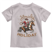 Black Santa Howdy Western Cowboy Toddler T Shirt Christmas Gift - Wonder Print Shop