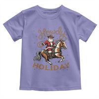 Black Santa Howdy Western Cowboy Toddler T Shirt Christmas Gift - Wonder Print Shop