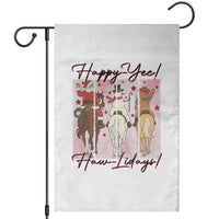 Western Christmas Horse Rider Garden Flag Happy Yee Haw Lidays - Wonder Print Shop