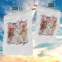 Western Christmas Horse Rider Garden Flag Happy Yee Haw Lidays - Wonder Print Shop