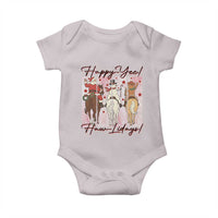 Western Christmas Horse Rider Baby Onesie Happy Yee Haw Lidays - Wonder Print Shop