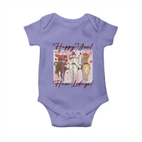 Western Christmas Horse Rider Baby Onesie Happy Yee Haw Lidays - Wonder Print Shop