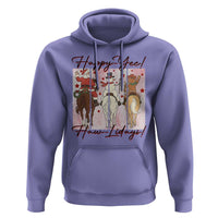 Western Christmas Horse Rider Hoodie Happy Yee Haw Lidays - Wonder Print Shop