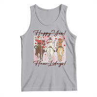 Western Christmas Horse Rider Tank Top Happy Yee Haw Lidays - Wonder Print Shop