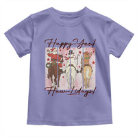 Western Christmas Horse Rider Toddler T Shirt Happy Yee Haw Lidays - Wonder Print Shop