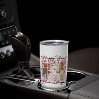 Western Christmas Horse Rider Tumbler Cup Happy Yee Haw Lidays - Wonder Print Shop