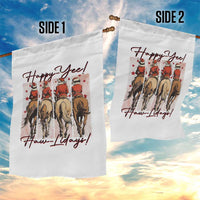 Happy Yee Haw Lidays Garden Flag Western Christmas Horse Rider Cowgirl Gift - Wonder Print Shop
