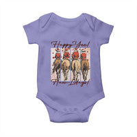 Happy Yee Haw Lidays Baby Onesie Western Christmas Horse Rider Cowgirl Gift - Wonder Print Shop