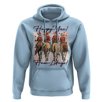 Happy Yee Haw Lidays Hoodie Western Christmas Horse Rider Cowgirl Gift - Wonder Print Shop