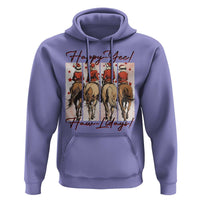Happy Yee Haw Lidays Hoodie Western Christmas Horse Rider Cowgirl Gift - Wonder Print Shop