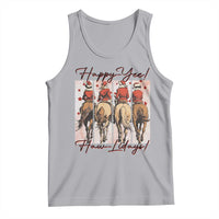 Happy Yee Haw Lidays Tank Top Western Christmas Horse Rider Cowgirl Gift - Wonder Print Shop