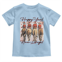 Happy Yee Haw Lidays Toddler T Shirt Western Christmas Horse Rider Cowgirl Gift - Wonder Print Shop