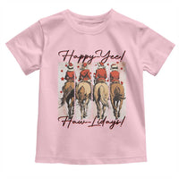 Happy Yee Haw Lidays Toddler T Shirt Western Christmas Horse Rider Cowgirl Gift - Wonder Print Shop