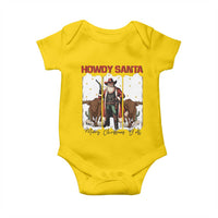 Howdy Santa Merry Christmas Y'all Baby Onesie Funny Western Bull Riding - Wonder Print Shop