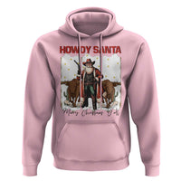 Howdy Santa Merry Christmas Y'all Hoodie Funny Western Bull Riding - Wonder Print Shop
