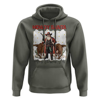 Howdy Santa Merry Christmas Y'all Hoodie Funny Western Bull Riding - Wonder Print Shop