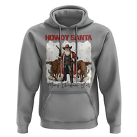 Howdy Santa Merry Christmas Y'all Hoodie Funny Western Bull Riding - Wonder Print Shop