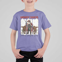 Howdy Santa Merry Christmas Y'all T Shirt For Kid Funny Western Bull Riding - Wonder Print Shop