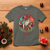 Howdy Santa Merry Christmas Y'all T Shirt Funny Western Holiday Gift - Wonder Print Shop