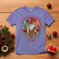 Howdy Santa Merry Christmas Y'all T Shirt Funny Western Holiday Gift - Wonder Print Shop