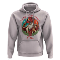 Howdy Santa Merry Christmas Y'all Hoodie Funny Western Holiday Gift - Wonder Print Shop