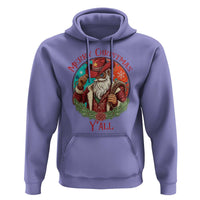 Howdy Santa Merry Christmas Y'all Hoodie Funny Western Holiday Gift - Wonder Print Shop