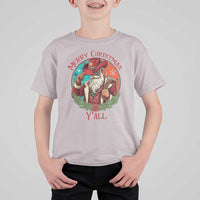 Howdy Santa Merry Christmas Y'all T Shirt For Kid Funny Western Holiday Gift - Wonder Print Shop