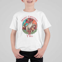 Howdy Santa Merry Christmas Y'all T Shirt For Kid Funny Western Holiday Gift - Wonder Print Shop