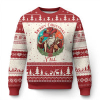 Howdy Santa Merry Xmas Y'all Ugly Christmas Sweater Funny Western Holiday Gift - Wonder Print Shop