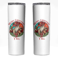 Howdy Santa Merry Christmas Y'all Skinny Tumbler Funny Western Holiday Gift - Wonder Print Shop