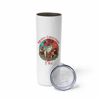 Howdy Santa Merry Christmas Y'all Skinny Tumbler Funny Western Holiday Gift - Wonder Print Shop
