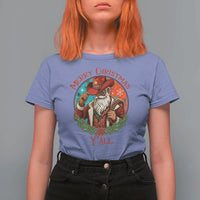 Howdy Santa Merry Christmas Y'all T Shirt For Women Funny Western Holiday Gift - Wonder Print Shop