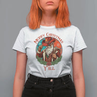 Howdy Santa Merry Christmas Y'all T Shirt For Women Funny Western Holiday Gift - Wonder Print Shop
