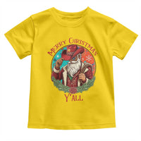 Howdy Santa Merry Christmas Y'all Toddler T Shirt Funny Western Holiday Gift - Wonder Print Shop