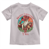 Howdy Santa Merry Christmas Y'all Toddler T Shirt Funny Western Holiday Gift - Wonder Print Shop