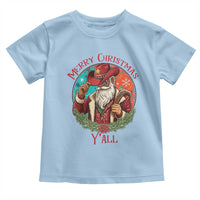 Howdy Santa Merry Christmas Y'all Toddler T Shirt Funny Western Holiday Gift - Wonder Print Shop
