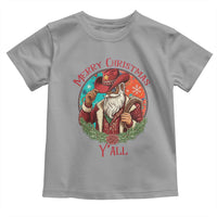 Howdy Santa Merry Christmas Y'all Toddler T Shirt Funny Western Holiday Gift - Wonder Print Shop