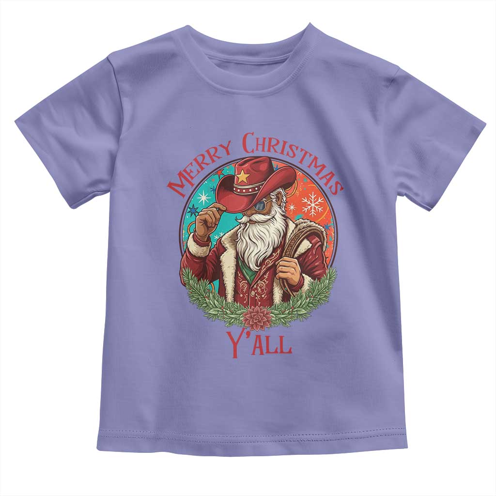 Howdy Santa Merry Christmas Y'all Toddler T Shirt Funny Western Holiday Gift - Wonder Print Shop