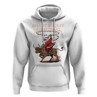 Merry Buckin Christmas Hoodie Black Santa Western Rodeo Gift - Wonder Print Shop