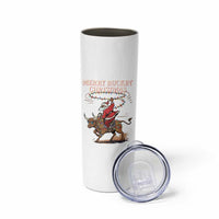 Merry Buckin Christmas Skinny Tumbler Black Santa Western Rodeo Gift - Wonder Print Shop