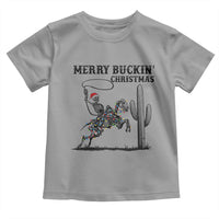Merry Buckin Christmas Toddler T Shirt Funny Skeleton Santa Horse Rider - Wonder Print Shop