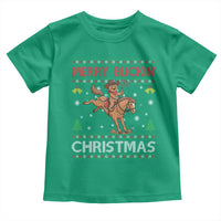 Funny Gingerbread Man Horse Rider Toddler T Shirt Merry Buckin Christmas Gift - Wonder Print Shop