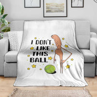 Funny Marcus The Worm Tennis Lover Throw Blanket I Do Not Like This Ball - Wonder Print Shop