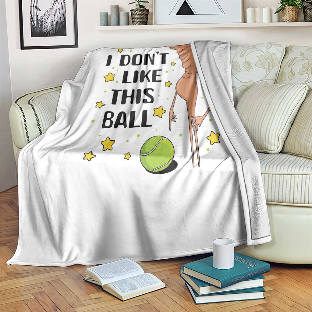 Funny Marcus The Worm Tennis Lover Throw Blanket I Do Not Like This Ball - Wonder Print Shop