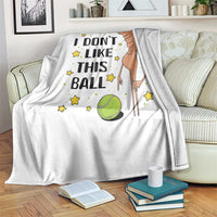 Funny Marcus The Worm Tennis Lover Throw Blanket I Do Not Like This Ball - Wonder Print Shop