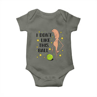 Funny Marcus The Worm Tennis Lover Baby Onesie I Do Not Like This Ball - Wonder Print Shop