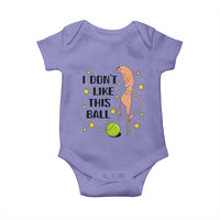 Funny Marcus The Worm Tennis Lover Baby Onesie I Do Not Like This Ball - Wonder Print Shop